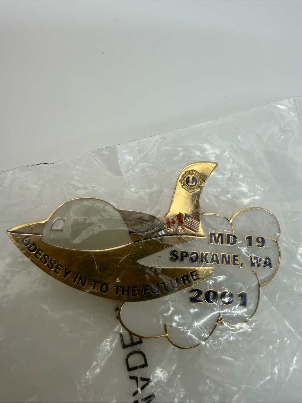 Lions Club MD-19 Spokane WA 2001 Odyssey Into the Future Convention Pin Sealed